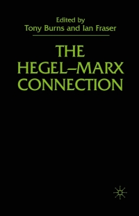 Cover image: The Hegel-Marx Connection 9780333751367