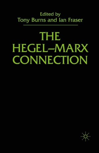 Cover image: The Hegel-Marx Connection 9780333751367