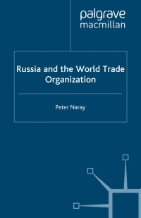 Cover image: Russia and the World Trade Organization 9780333682180