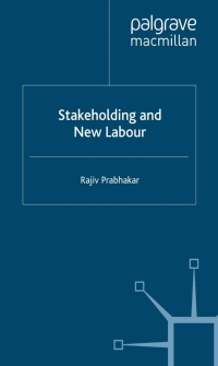 Immagine di copertina: Stakeholding and New labour 9781403903600