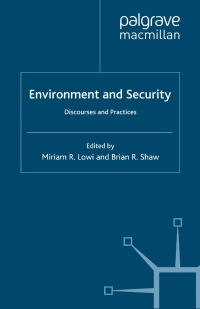 Cover image: Environment and Security 1st edition 9780312224851