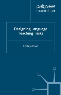 صورة الغلاف: Designing Language Teaching Tasks 9780333990476