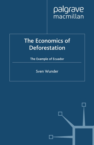 Imagen de portada: Economics of Deforestation 9780333731468