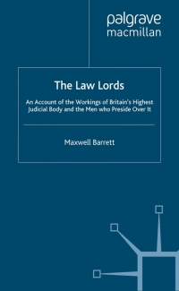 Imagen de portada: The Law Lords 9780333725191