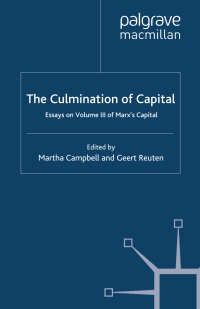 Cover image: The Culmination of Capital 1st edition 9781349428137