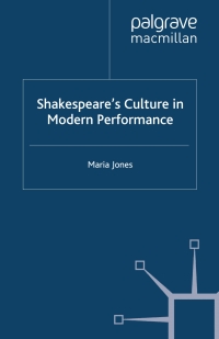 Imagen de portada: Shakespeare’s Culture in Modern Performance 9780333971697