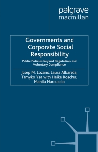 Omslagafbeelding: Governments and Corporate Social Responsibility 9780230525566