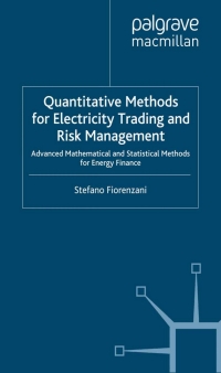 Imagen de portada: Quantitative Methods for Electricity Trading and Risk Management 9781403943576