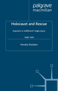 Imagen de portada: Holocaust and Rescue 9780333960394