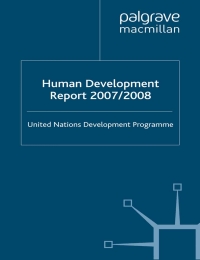 Cover image: Human Development Report 2007/2008 5th edition 9780230547049
