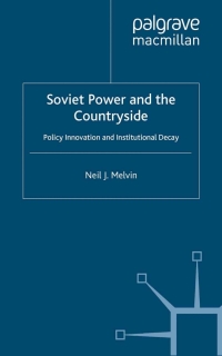 Cover image: Soviet Power and the Countryside 9780333692523