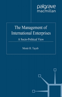 Cover image: The Management of International Enterprises 9780230598591