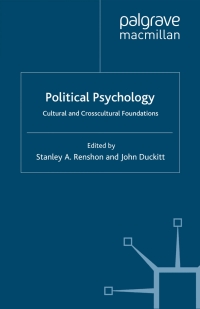 صورة الغلاف: Political Psychology 1st edition 9780333751039