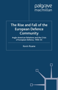 Imagen de portada: The Rise and Fall of the European Defence Community 9780333913192
