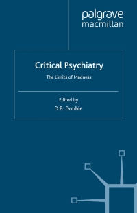 Imagen de portada: Critical Psychiatry 9780230001282