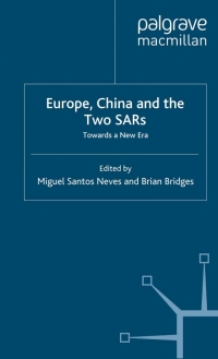 Cover image: Europe, China and the Two SARs 1st edition 9780333802588
