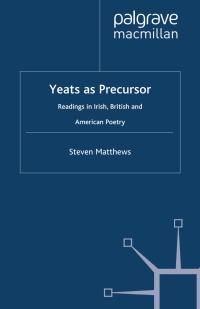 Titelbild: Yeats as Precursor 9780333711477