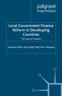 Imagen de portada: Local Government Financial Reform in Developing Countries 9781403934840