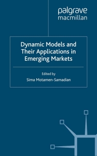 Cover image: Dynamic Models and their Applications in Emerging Markets 1st edition 9781403991522