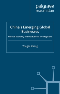 Omslagafbeelding: China’s Emerging Global Businesses 9780333999349