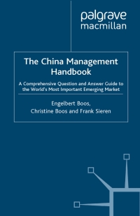 Cover image: The China Management Handbook 9781403900241