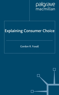 Imagen de portada: Explaining Consumer Choice 9781403998620