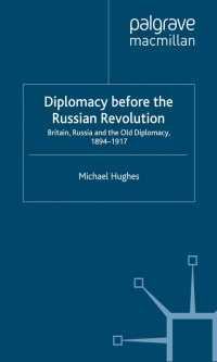 Cover image: Diplomacy Before the Russian Revolution 9781349397822