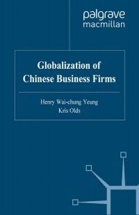 Cover image: The Globalisation of Chinese Business Firms 1st edition 9780333716298