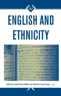 Cover image: English and Ethnicity 9780312295998