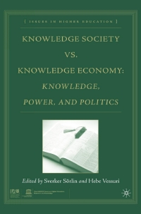 Titelbild: Knowledge Society vs. Knowledge Economy 9781403973047