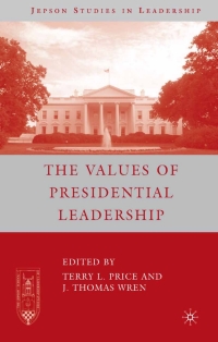 Imagen de portada: The Values of Presidential Leadership 9781403983954