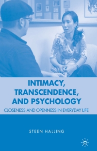 Cover image: Intimacy, Transcendence, and Psychology 9780230600454