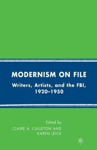 Omslagafbeelding: Modernism on File 9781349370764