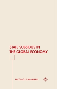 Imagen de portada: State Subsidies in the Global Economy 9780230603790