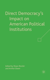 Titelbild: Direct Democracy’s Impact on American Political Institutions 9780230604452