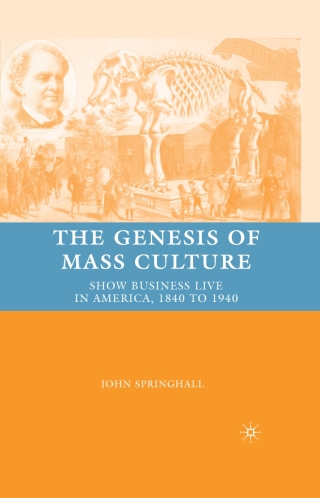 Imagen de portada: The Genesis of Mass Culture 9780230604490