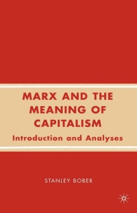 Immagine di copertina: Marx and the Meaning of Capitalism 9780230606791