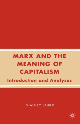 Imagen de portada: Marx and the Meaning of Capitalism 9780230606791