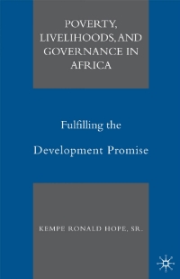 Cover image: Poverty, Livelihoods, and Governance in Africa 9780230608344