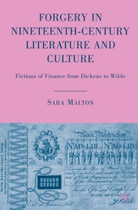 Imagen de portada: Forgery in Nineteenth-Century Literature and Culture 9780230612228