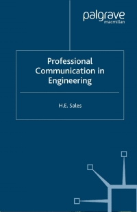 Imagen de portada: Professional Communication in Engineering 9781403948069