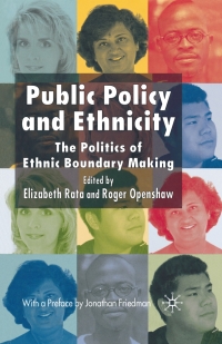 表紙画像: Public Policy and Ethnicity 9780230003385
