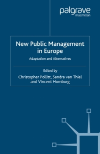 Omslagafbeelding: New Public Management in Europe 9780230006935