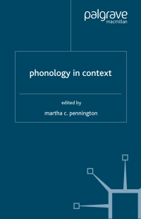 Titelbild: Phonology in Context 9781403935366