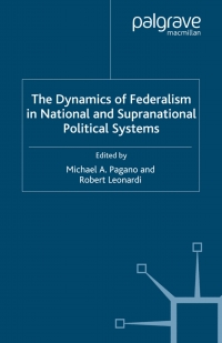 Cover image: The Dynamics of Federalism in National and Supranational Political Systems 9781349285709