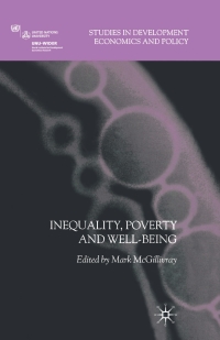 Cover image: Inequality, Poverty and Well-being 9781403987525