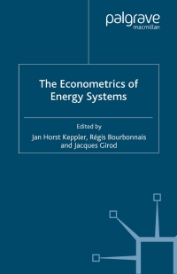 Imagen de portada: The Econometrics of Energy Systems 9781403987488
