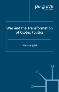 Imagen de portada: War and the Transformation of Global Politics 9780230006577