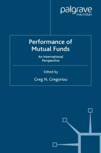 Immagine di copertina: Performance of Mutual Funds 9780230019140