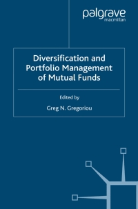 Imagen de portada: Diversification and Portfolio Management of Mutual Funds 9780230019157